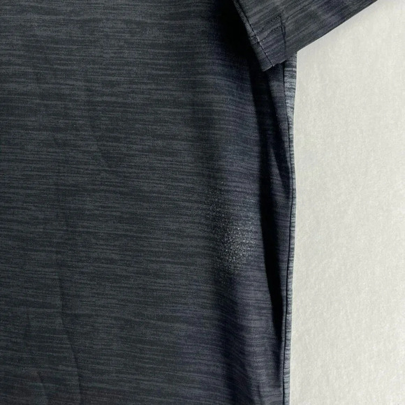 Ben Hogan Polo Shirt Mens Sz M Gray Striped Performance Golf Short Sleevess - Picture 11 of 14